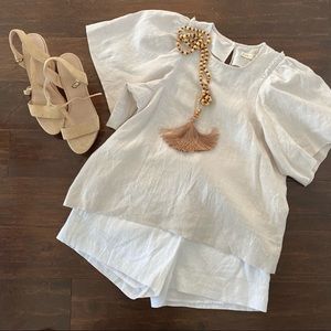 Marie Oliver Linen Top XS
